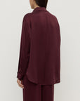 Assembly Label Pippa Silk Shirt Merlot