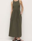 Assembly Label Posie Midi Dress Moss