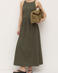 Assembly Label Posie Midi Dress Moss