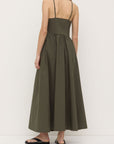 Assembly Label Posie Midi Dress Moss