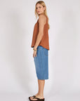 Marlow Riptide Linen Tank Rust