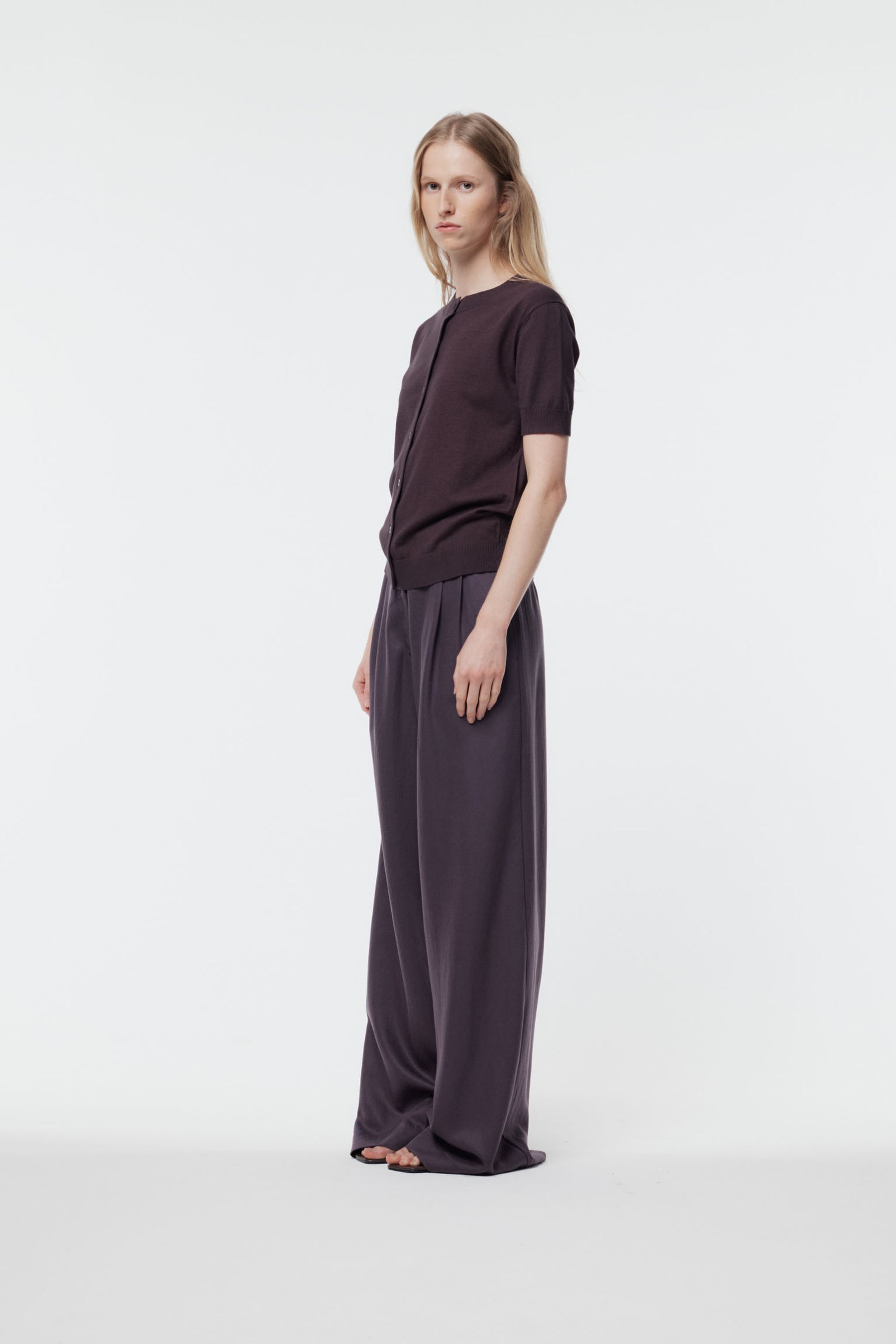Gregory Aurelia Cardigan Muted Plum
