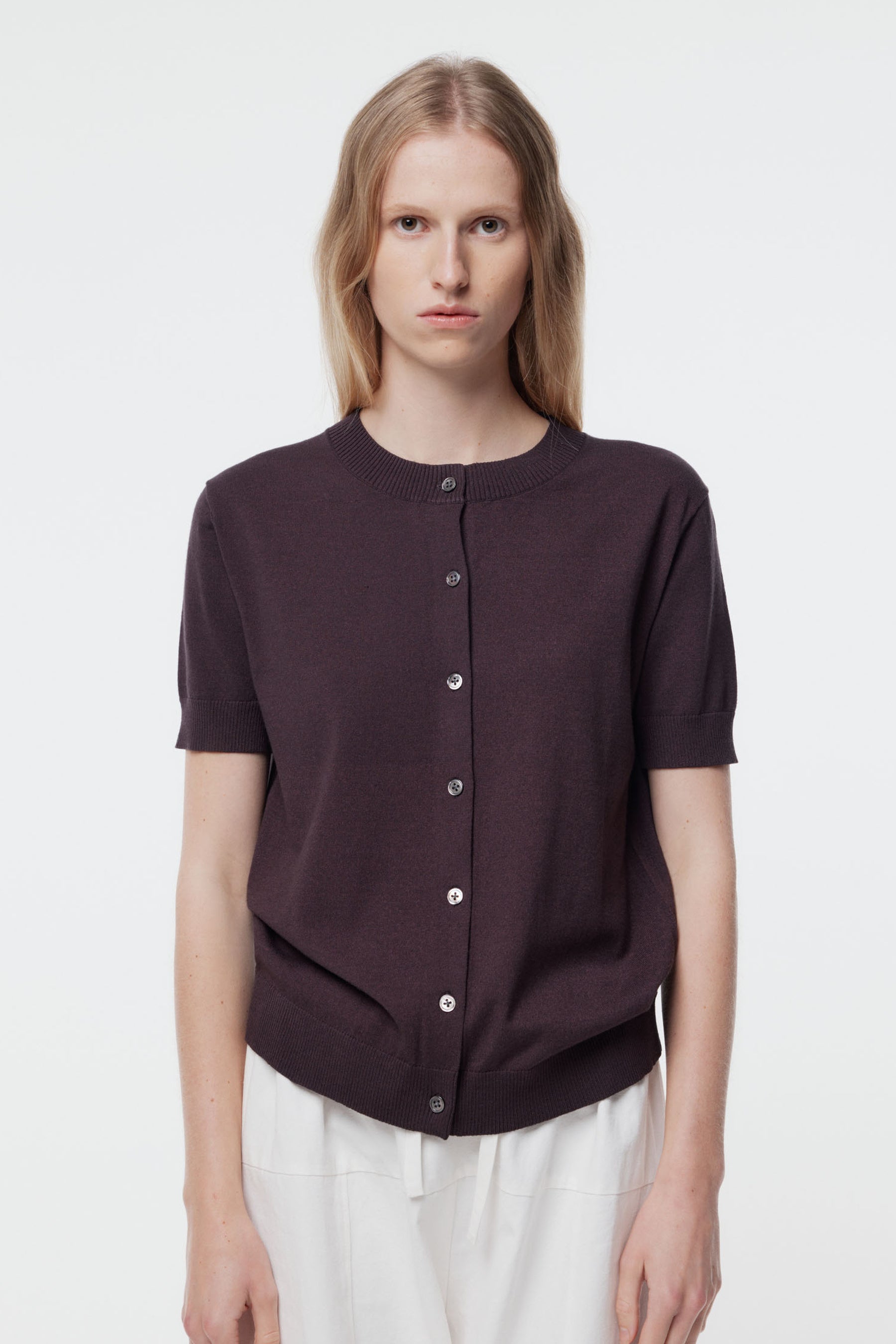 Gregory Aurelia Cardigan Muted Plum