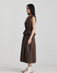 Ricochet Cara Dress Brown