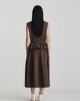 Ricochet Cara Dress Brown