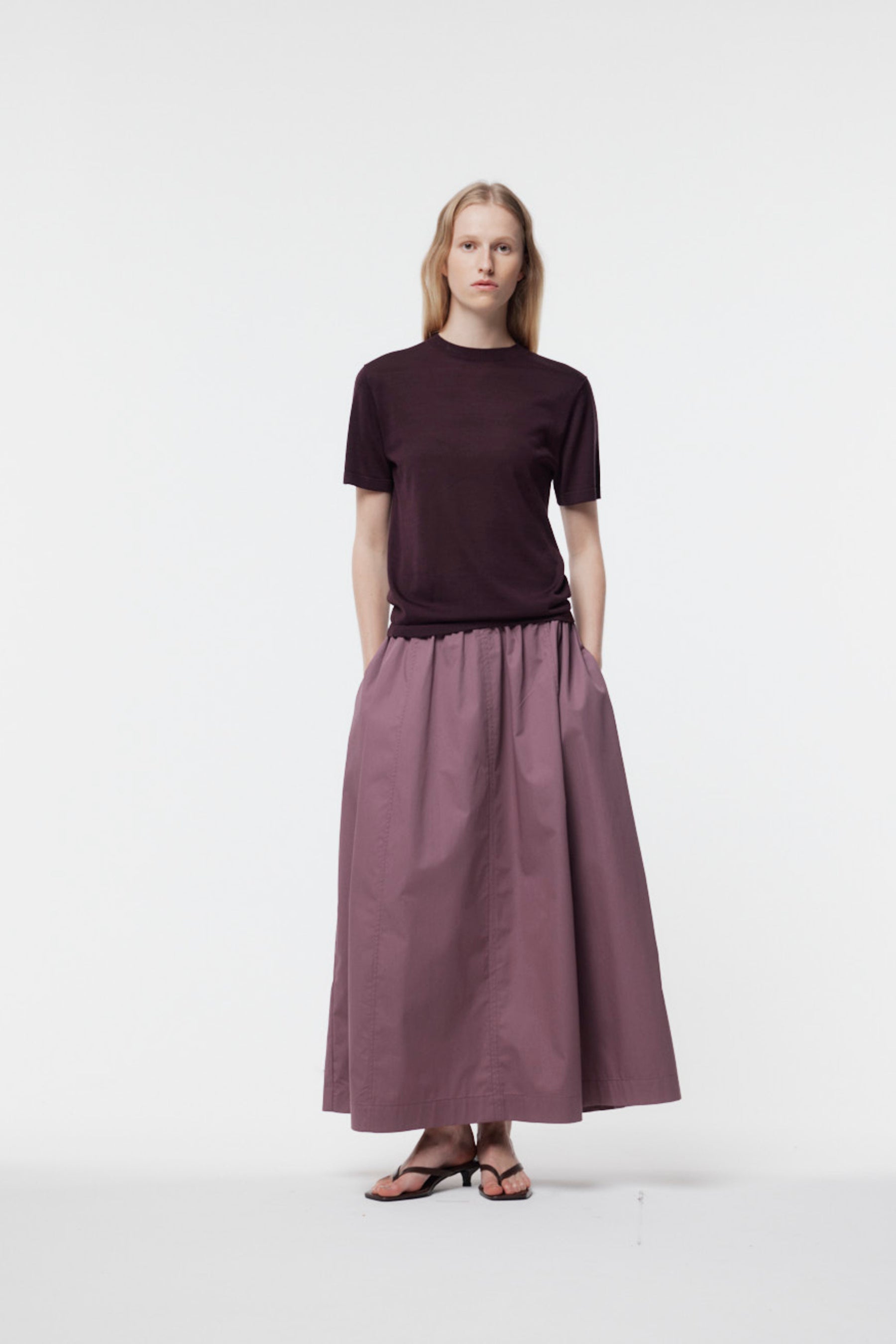 Gregory Dale Skirt Dusty Mauve