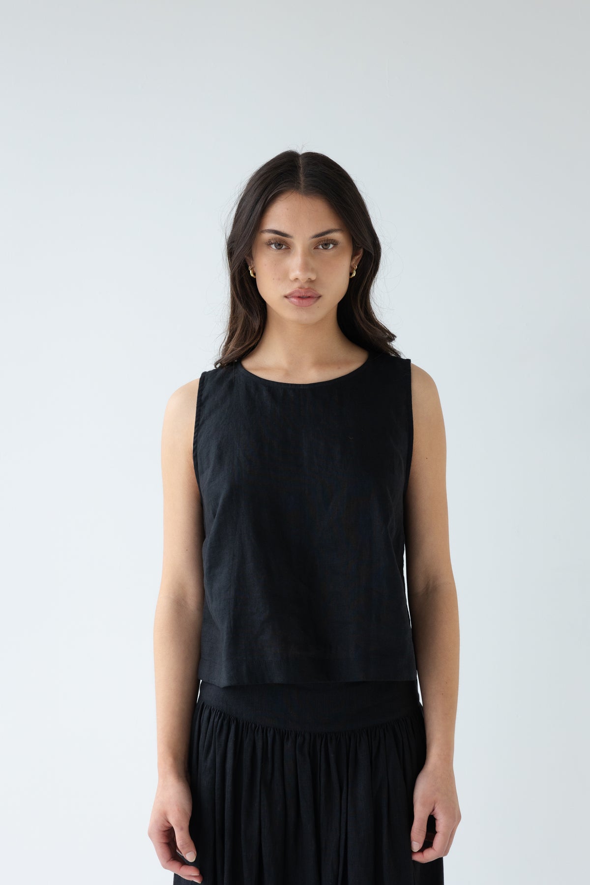 Sophie Shell Buttons Linen Top