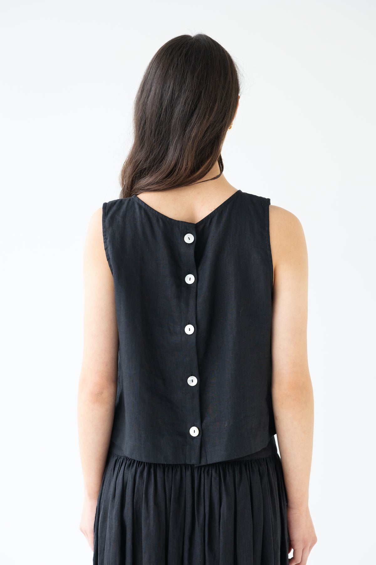 Sophie Shell Buttons Linen Top