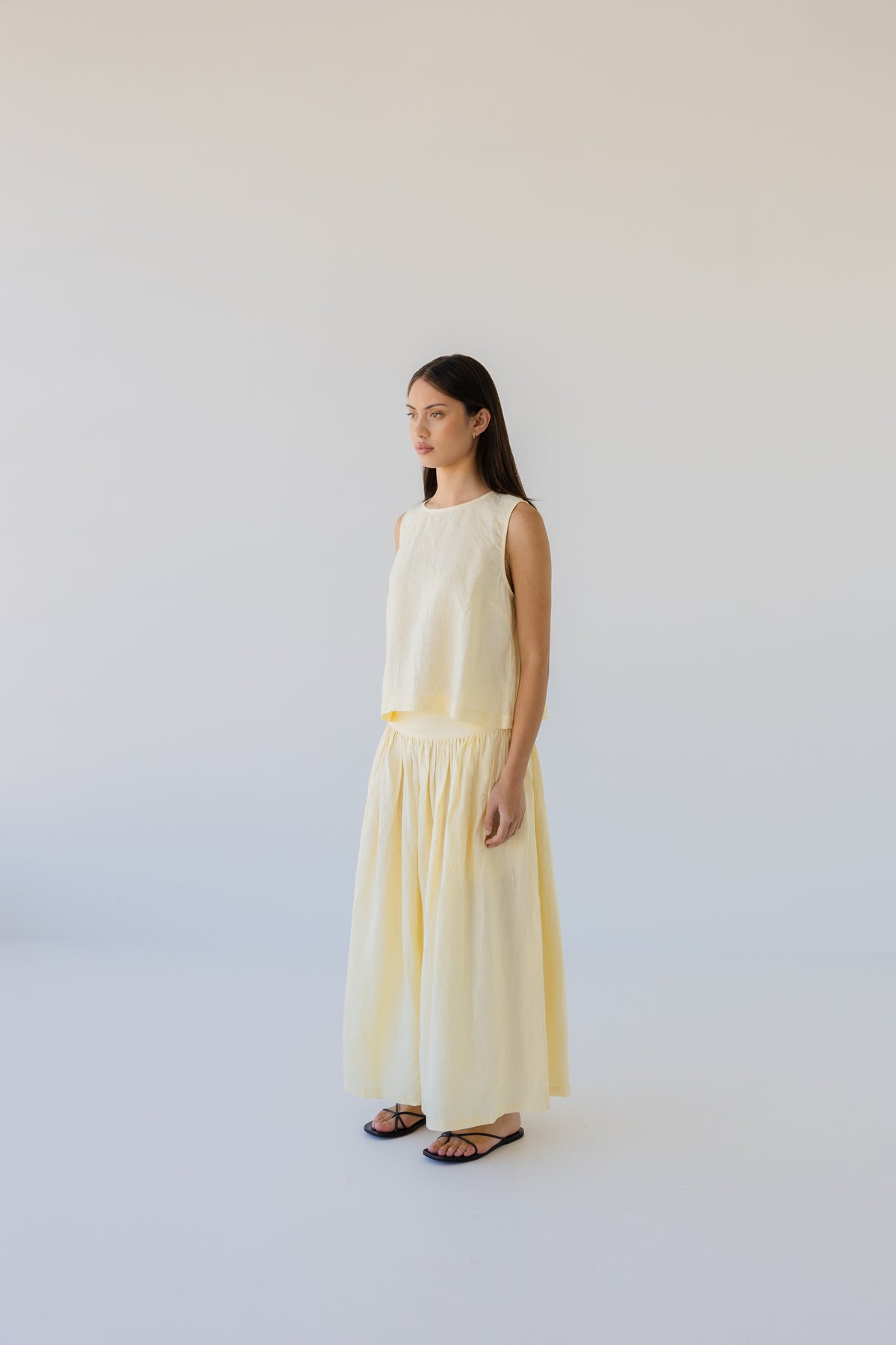 Sophie Shell Buttons Linen Top