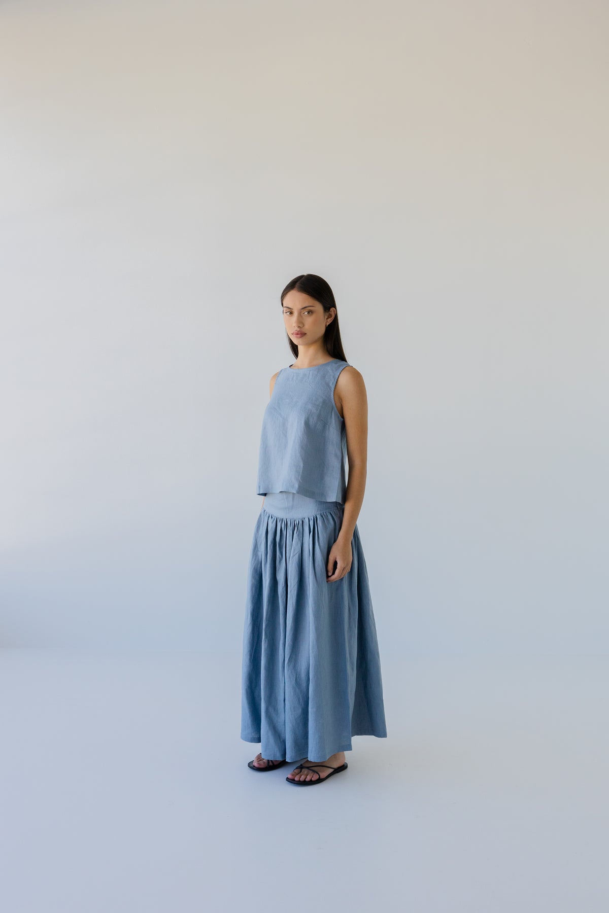 Sophie I'm Ready Linen Skirt