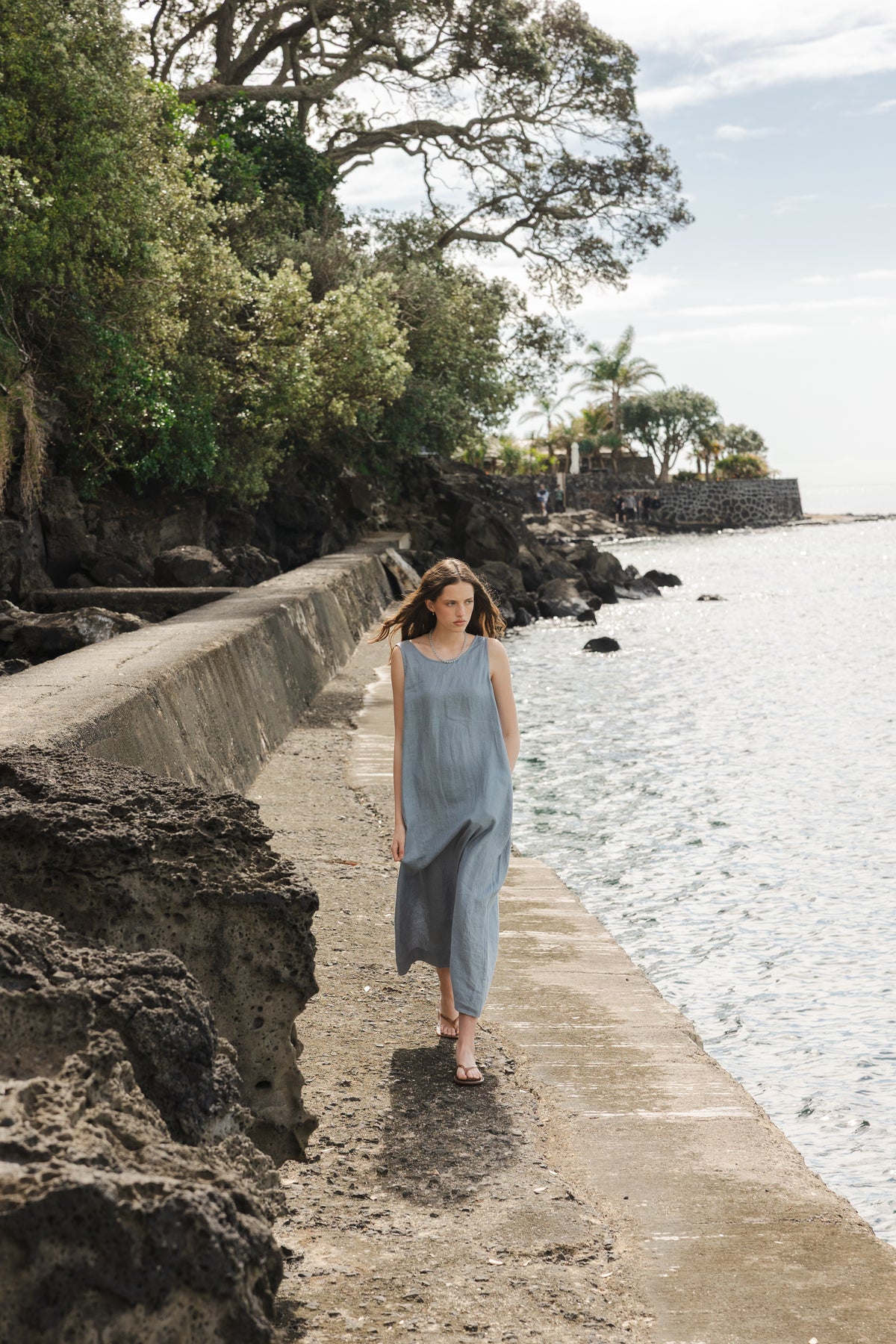 Sophie Linen Maxi Dress Mist