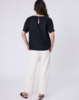 Marlow Sable Linen Top Black