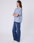 Marlow Sable Linen Top Blue Smoke
