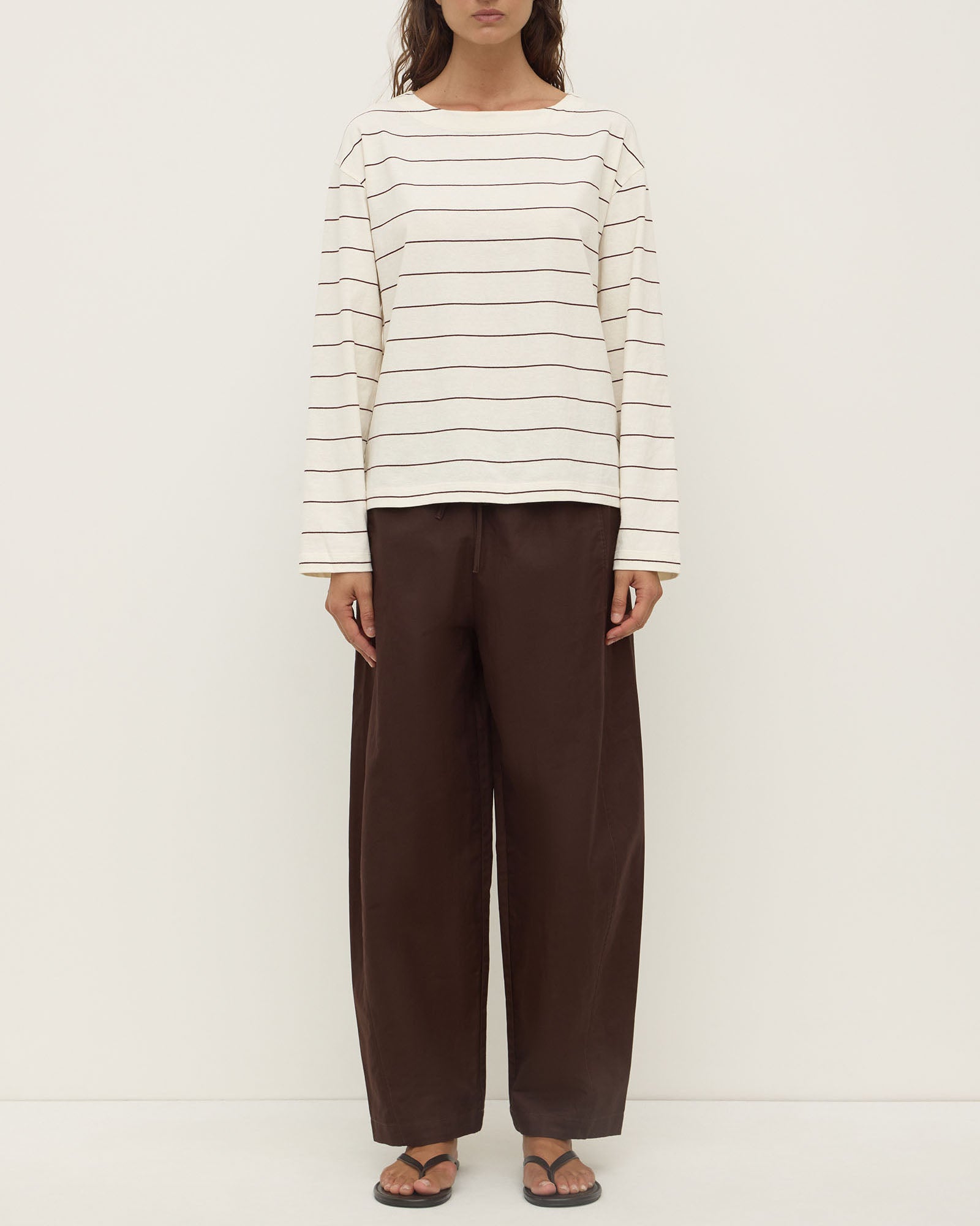 Assembly Label Scout Long Sleeve Tee Mulberry Stripe
