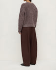 Assembly Label Shiloh Speckle Wool Knit Aubergine