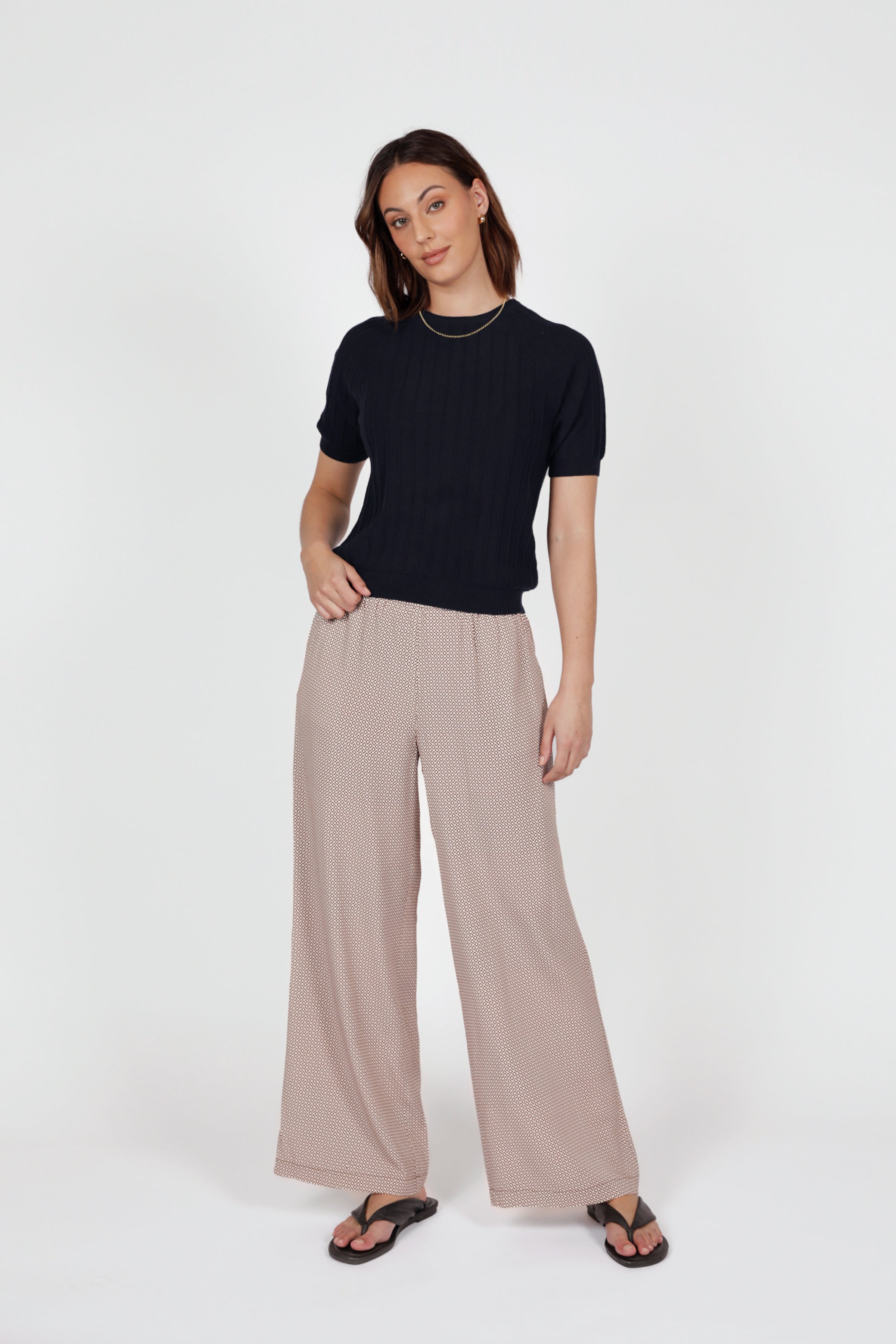 Marlow Soleil Knit Tee Ink