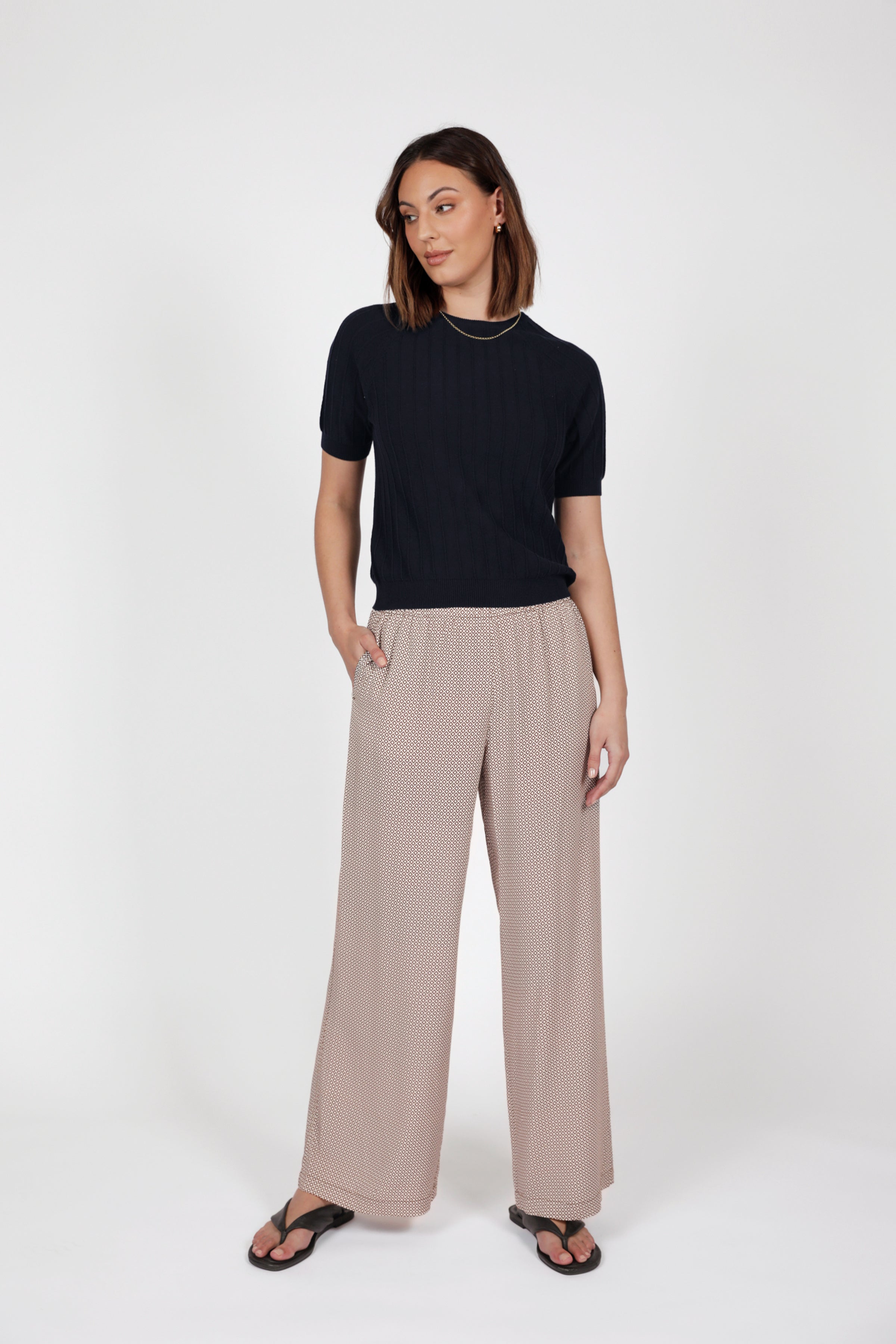 Marlow Soleil Knit Tee Ink