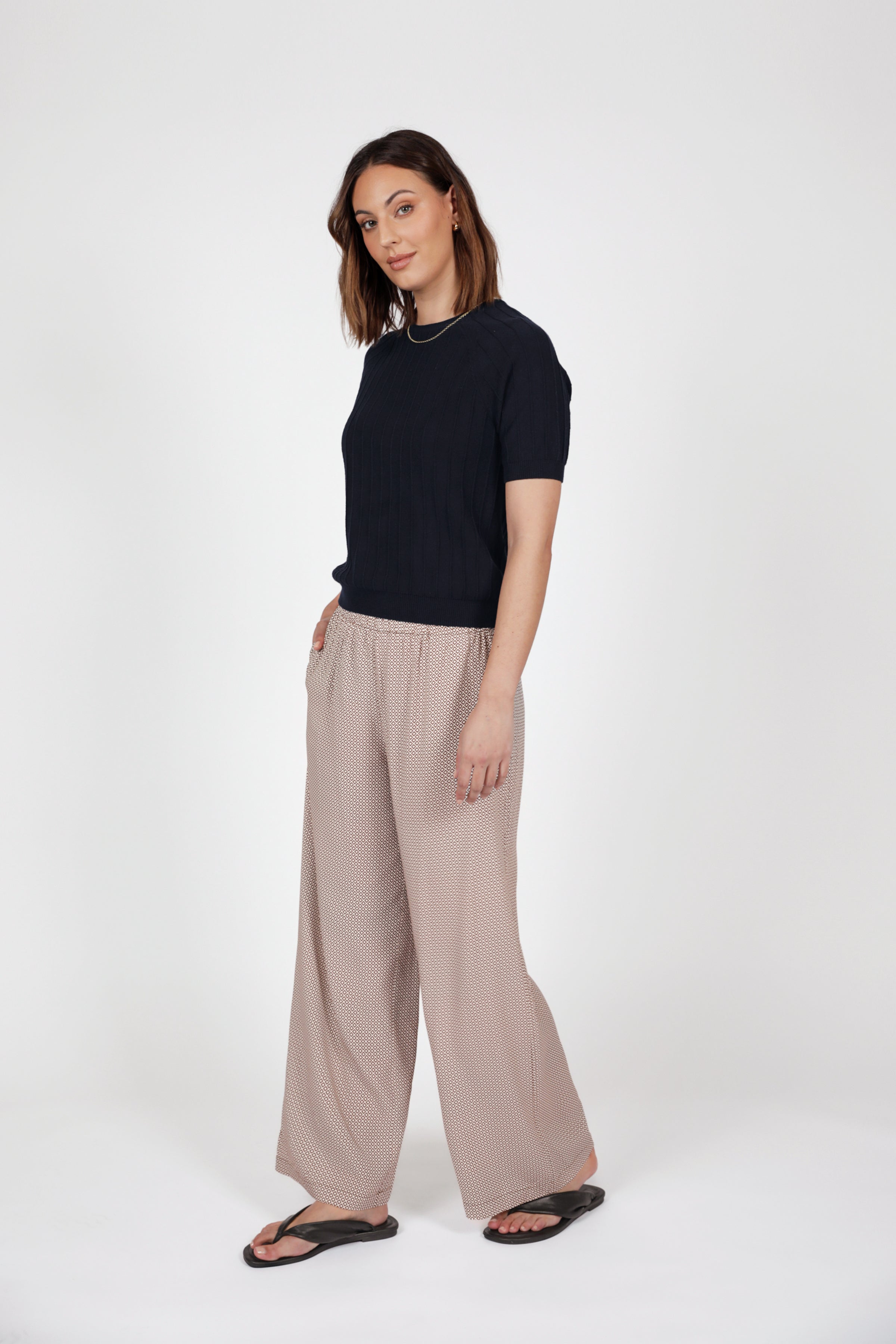 Marlow Soleil Knit Tee Ink