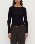 Assembly Label Tatiana Woold Long Sleeve Top Black