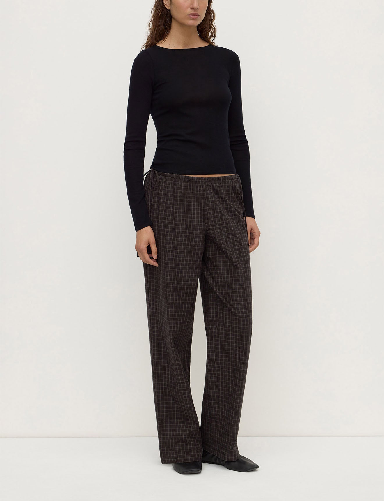 Assembly Label Tatiana Woold Long Sleeve Top Black