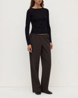 Assembly Label Tatiana Woold Long Sleeve Top Black