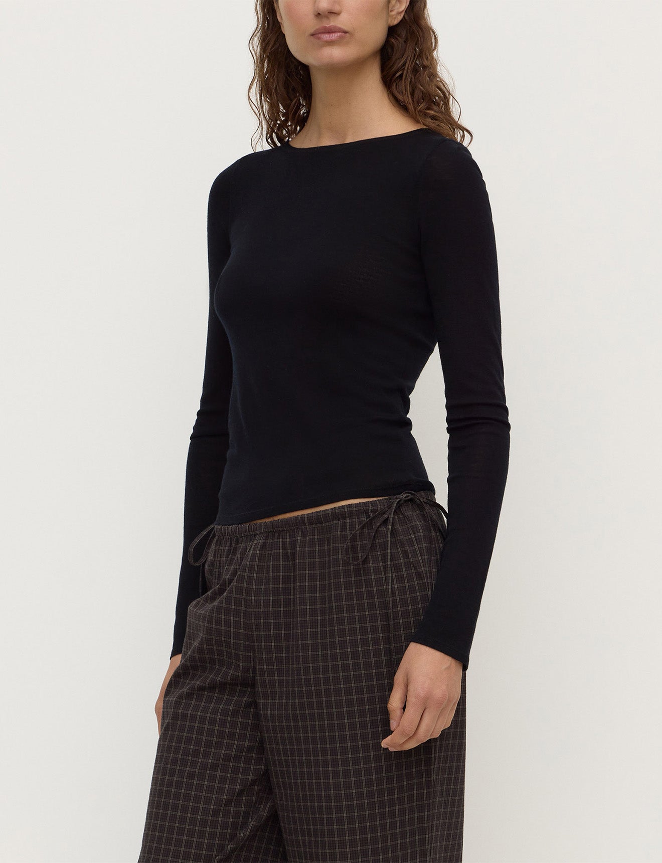 Assembly Label Tatiana Woold Long Sleeve Top Black