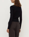 Assembly Label Tatiana Woold Long Sleeve Top Black