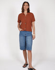 Marlow Terra Knit Shirt Rust
