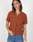 Marlow Terra Knit Shirt Rust
