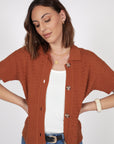 Marlow Terra Knit Shirt Rust