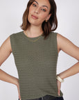 Marlow Terra Knit Tank Olive