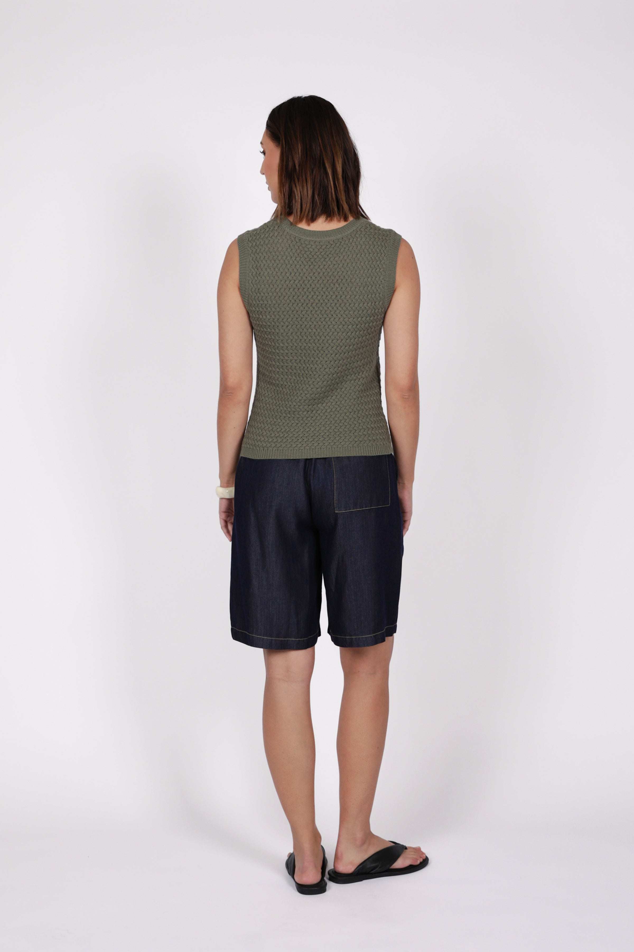 Marlow Terra Knit Tank Olive
