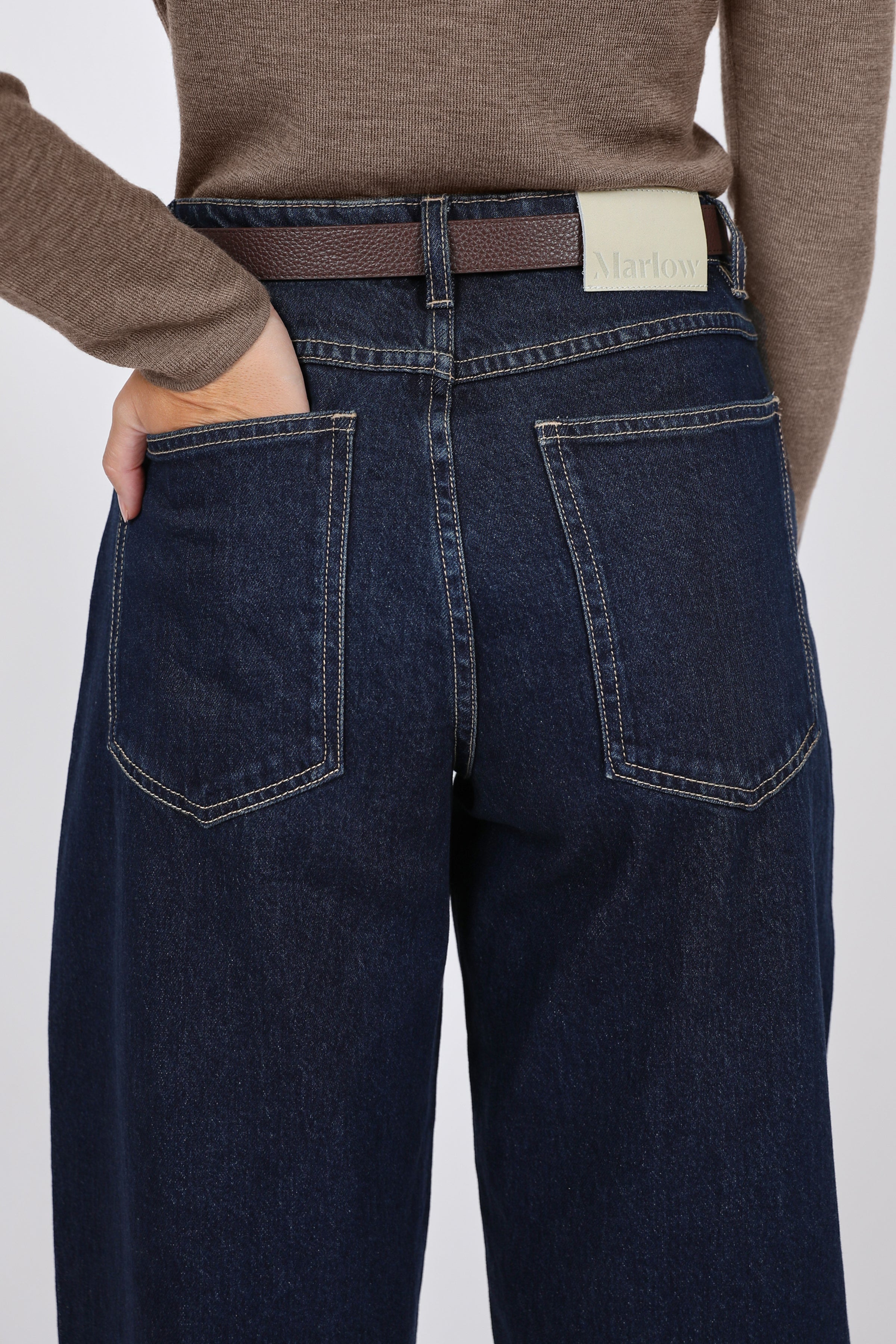 Marlow Curve Barrel Jeans Midnight Wash