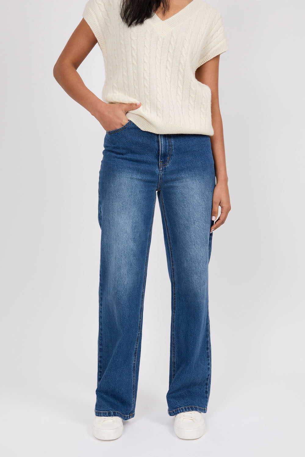 Marlow Icon Wide Jeans True Blue