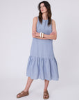 Marlow Verona Linen Dress Blue Smoke