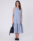 Marlow Verona Linen Dress Blue Smoke