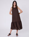 Marlow Verona Linen Dress Carob