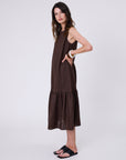 Marlow Verona Linen Dress Carob