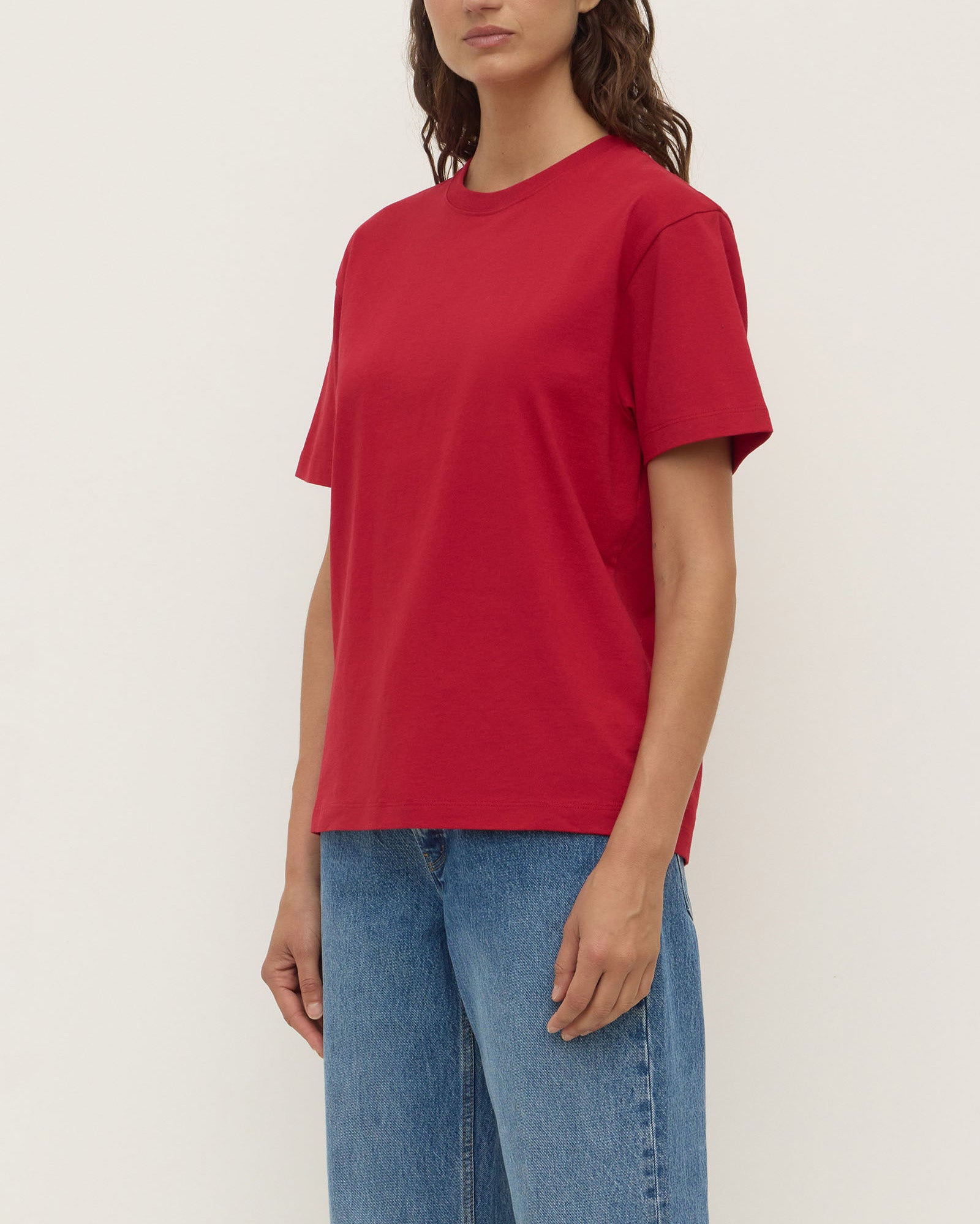 Assembly Label Organic Base Tee Mulberry