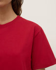 Assembly Label Organic Base Tee Mulberry