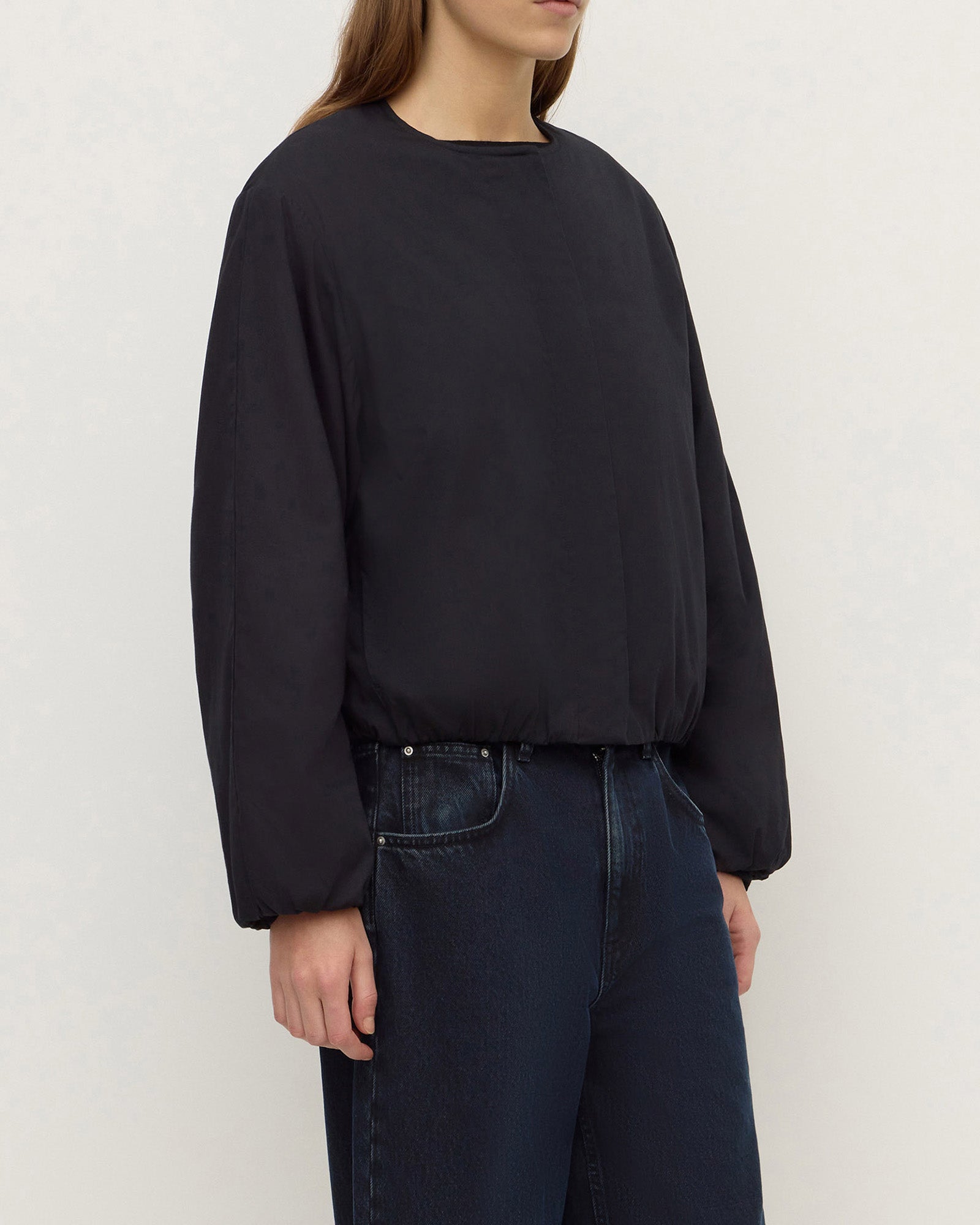 Assembly Label Zoie Padded Bomber Jacket Navy
