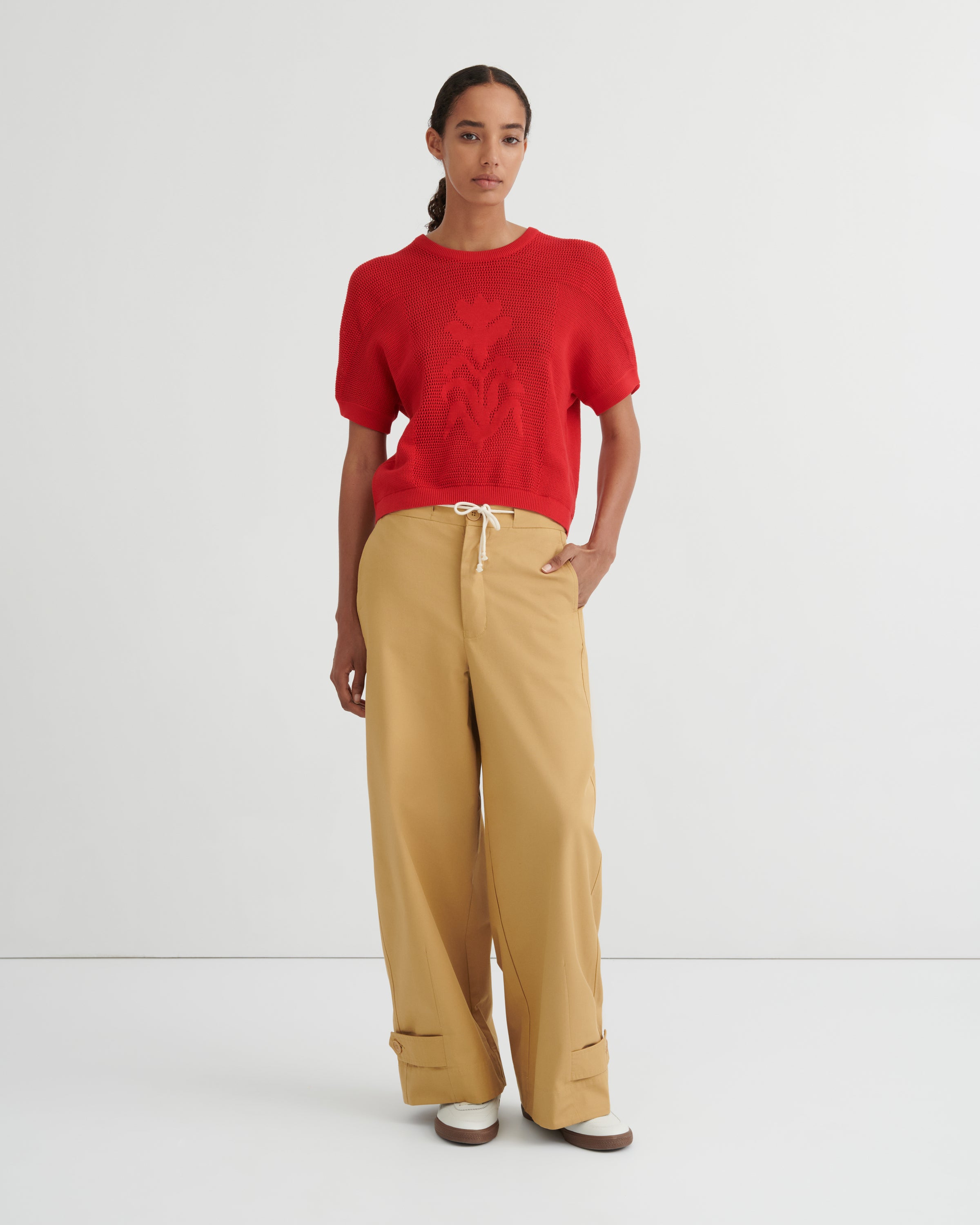 Kowtow Ariel Top Poppy Red