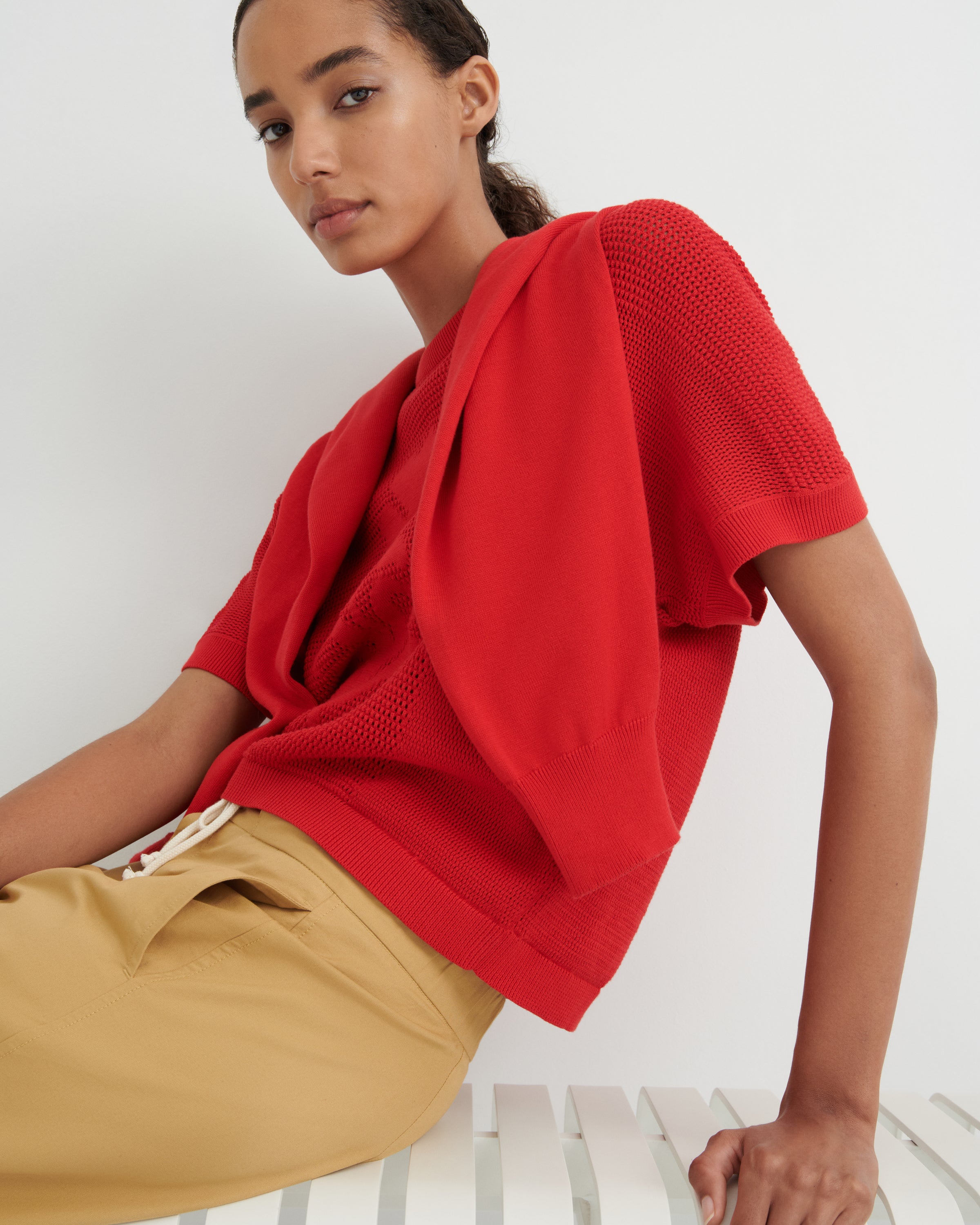 Kowtow Ariel Top Poppy Red
