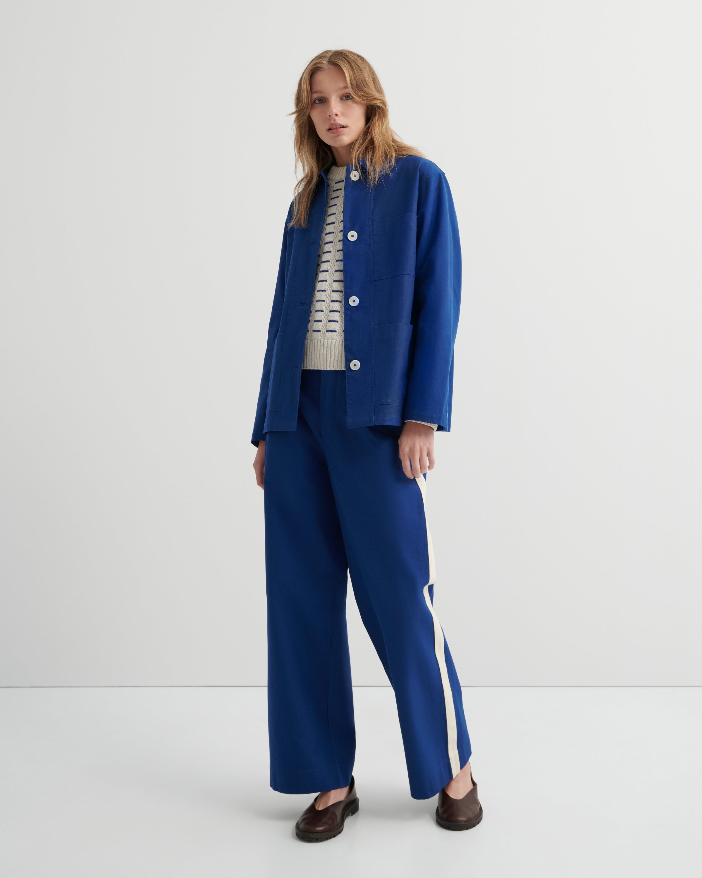 Kowtow Artisan Jacket Factory Blue