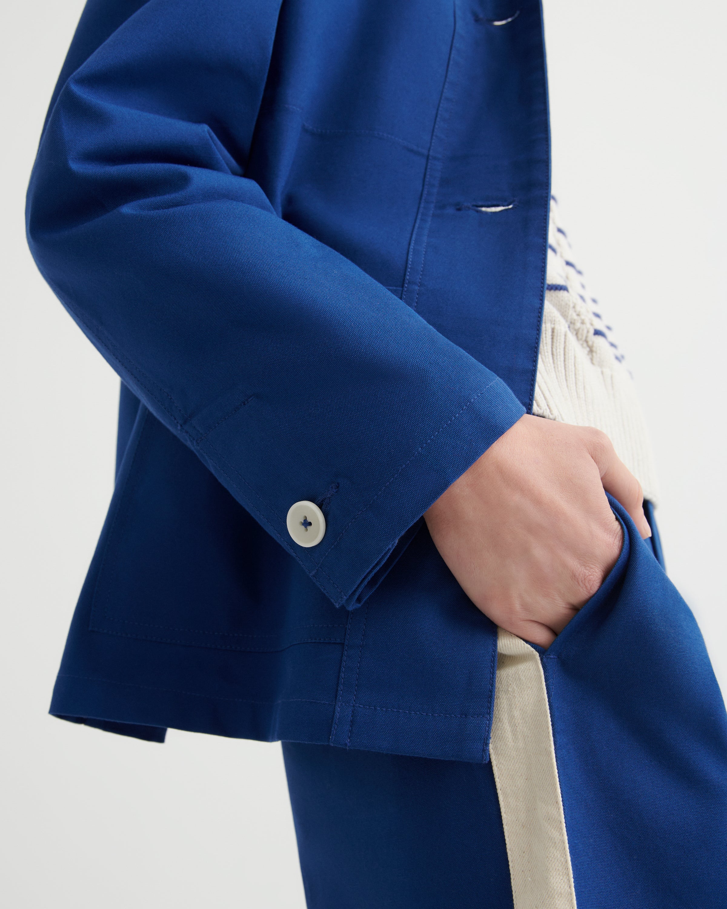 Kowtow Artisan Jacket Factory Blue