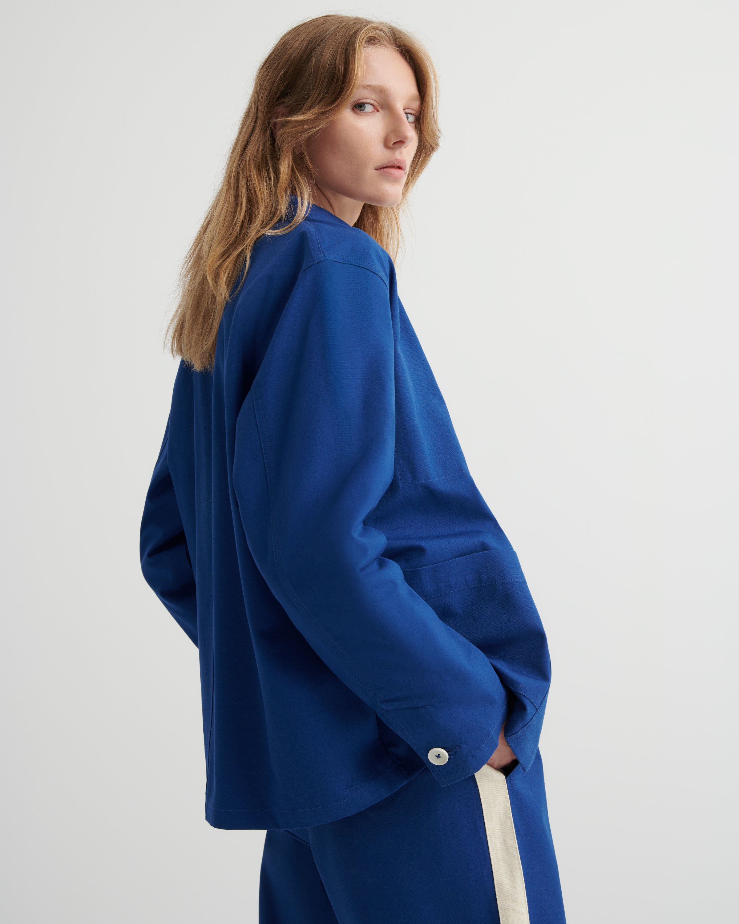 Kowtow Artisan Jacket Factory Blue