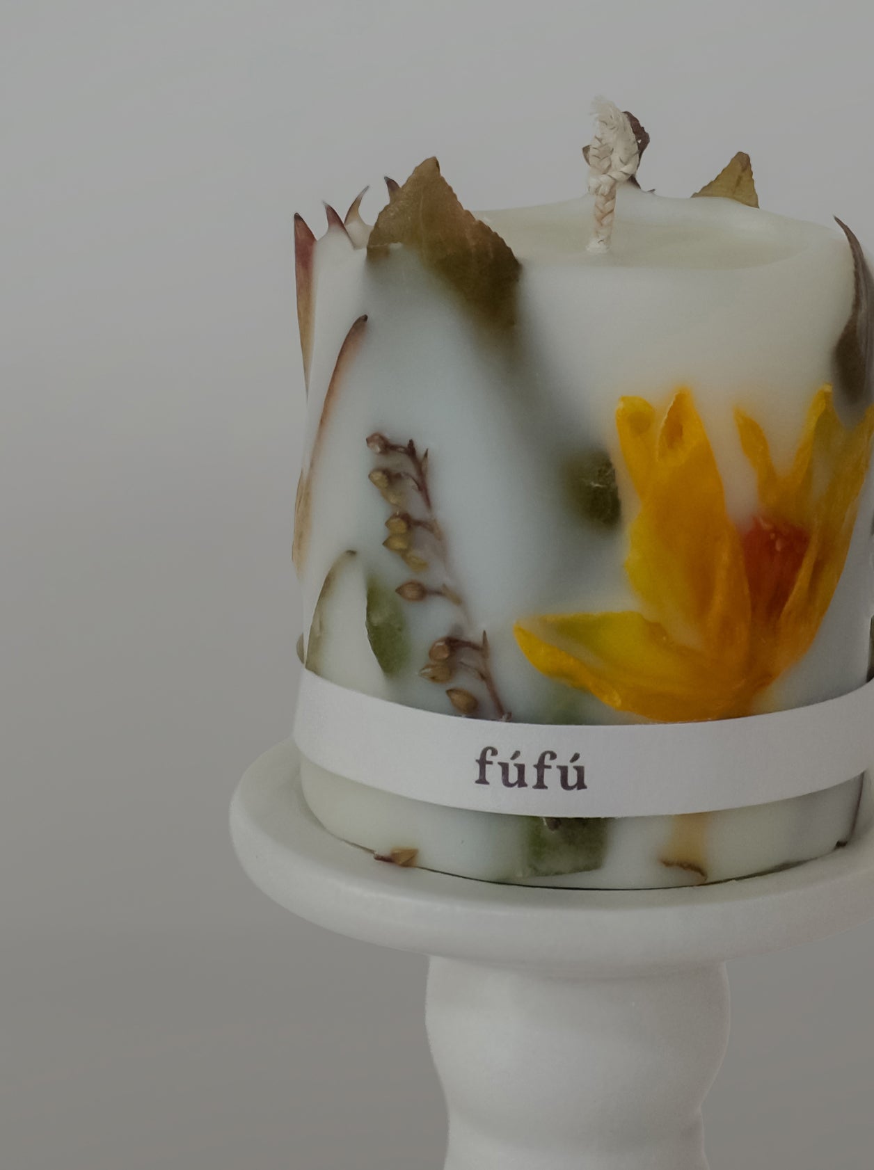 FuFu Bouquet Pillar Candle Autumn Walk