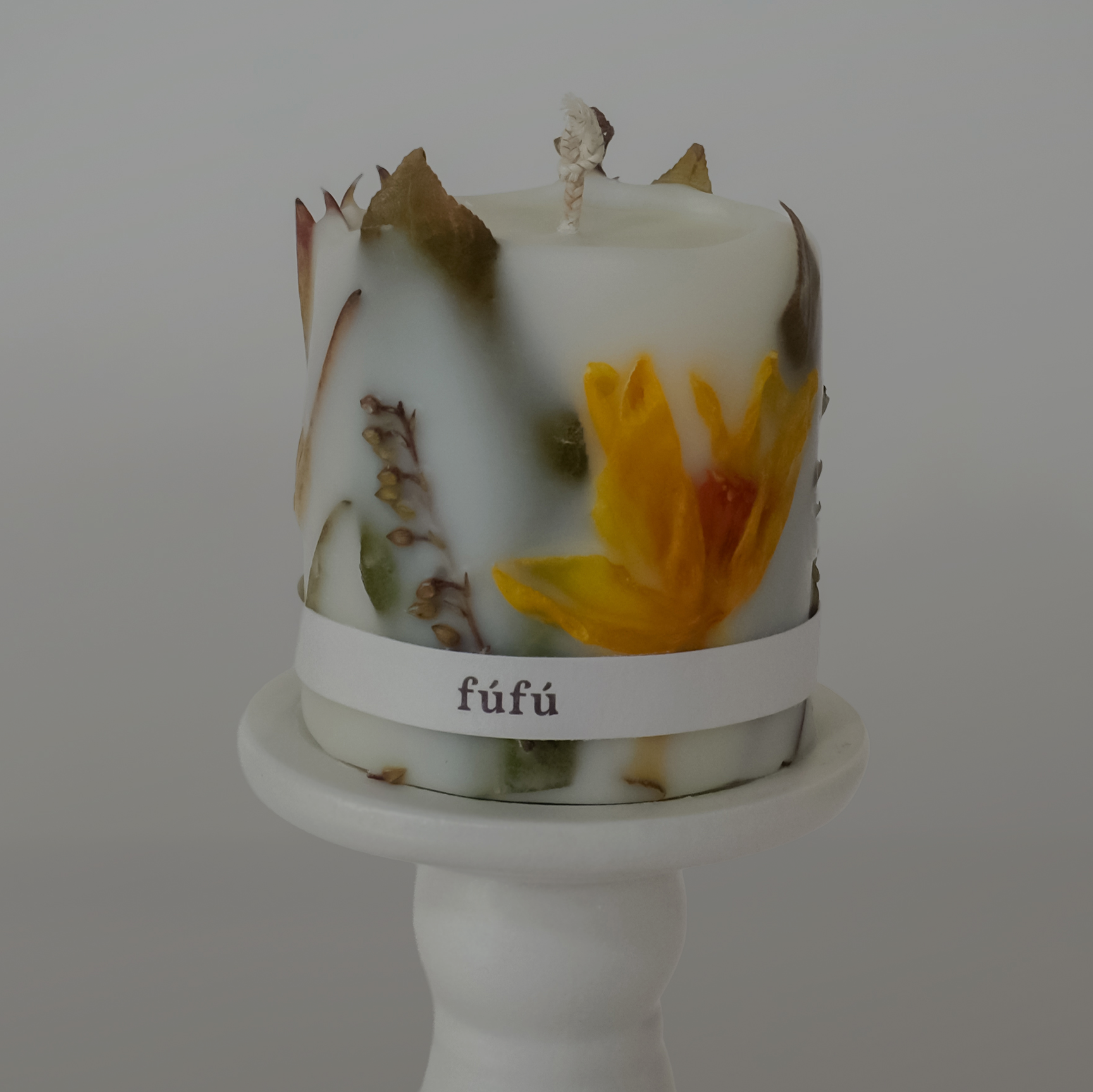 FuFu Bouquet Pillar Candle Autumn Walk