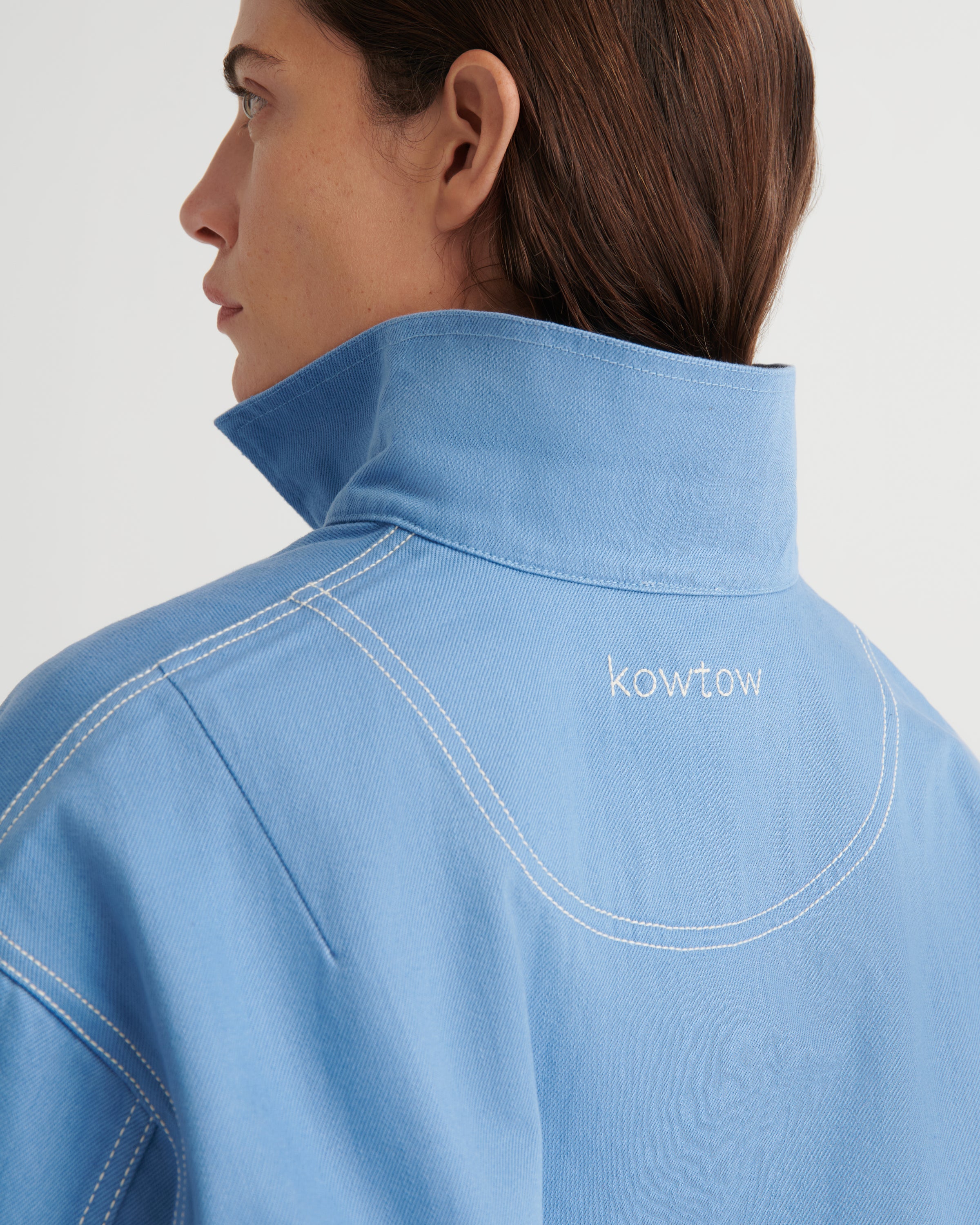 Kowtow Ava Jacket Sky Denim