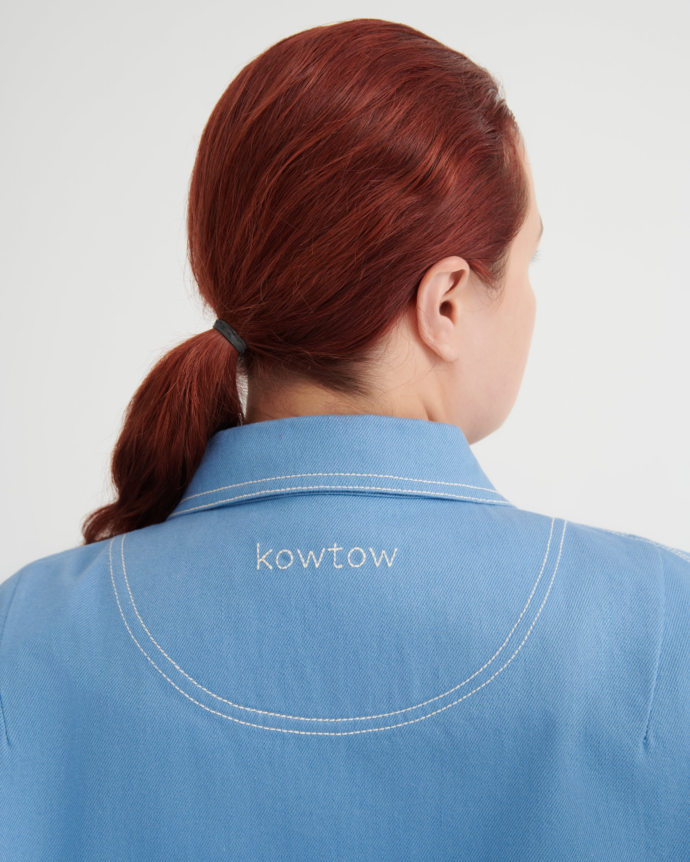Kowtow Ava Jacket Sky Denim